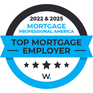 2022 and 2025 Top Mortgage Employer Award by Mortgage Professional America for wemlo loan processing
